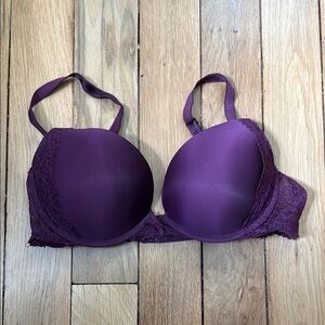 Victoria's Secret Purple Bra with Underwire and Adjustable Straps